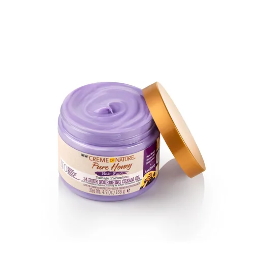 Vista 4 de Creme of Nature, Crema para el cabello Acai, colección de miel y acai, 4.7 onzas