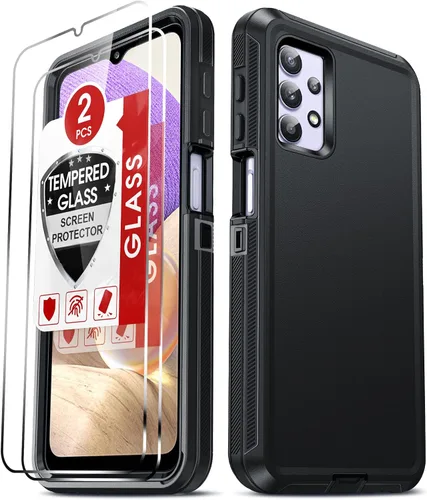 Vista 19 de LeYi Funda compatible con Samsumg Galaxy A05 4G: Galaxy A05 4G con resistente a los golpes, 3 en 1 de cuerpo completo, protección resistente