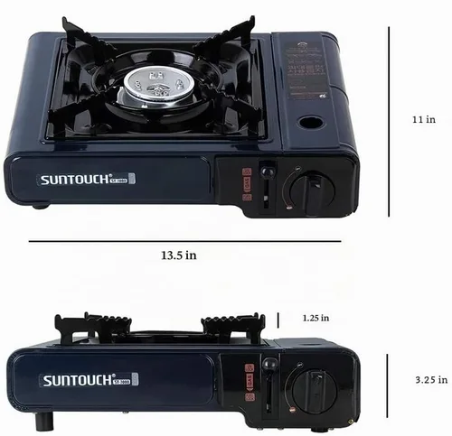 Vista 2 de Suntouch Estufa de gas portátil con estuche (ST-7000 azul)