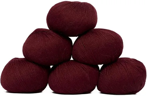 Vista 103 de Juego de 6 madejas de 100% lana de alpaca bebé (10.58 oz) de peso DK, fabricadas en Perú, celestial suave y perfecto para tejer y hacer ganchillo