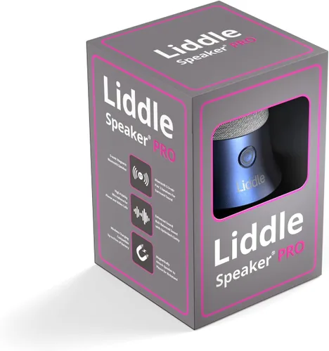Vista 2 de D3 Products Liddle Speaker Pro - Altavoz Bluetooth portátil magnético con micrófono para iPhone 12/13/14/15/16 - 5W de audio inalámbrico, 8 horas
