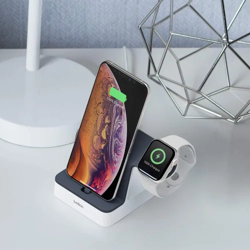 Vista 6 de Belkin Powerhouse - Base de carga para Apple Watch y base de carga para iPhone, Negro
