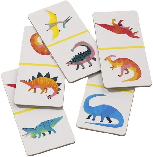 Vista 2 de Juego de dominó de dinosaurio (Dino-Dominó)