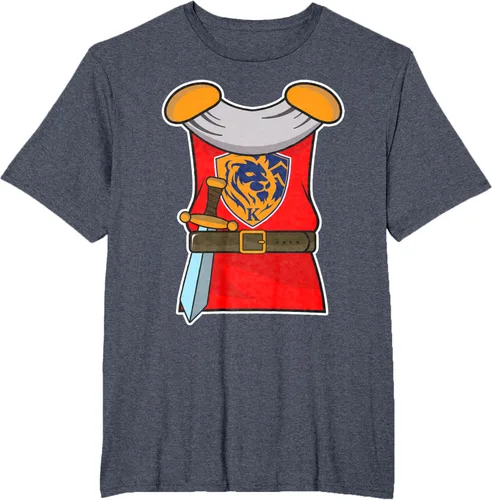 Vista 26 de Disfraz medieval de caballero de Halloween para adultos y niños, Negro, S