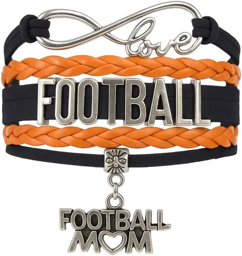 Vista 4 de Sportybella Pulsera de fútbol para mamá, pulsera de fútbol para mamá, pulsera de fútbol para madres de fútbol americano