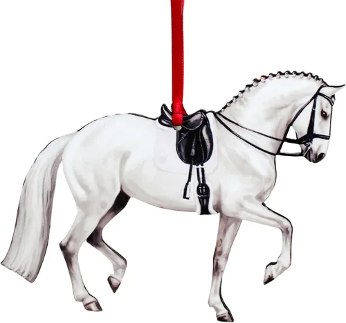 Vista 9 de Adornos navideños de caballo de doma, regalos de caballo para mujeres, decoración de adornos de caballo (bayo)