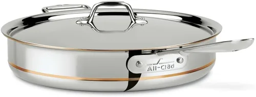 Vista 18 de All-Clad 6108SS, artículos de cocina/sartén de núcleo de cobre, 5 capas adheridas, apto para lavavajillas, Acero inoxidable