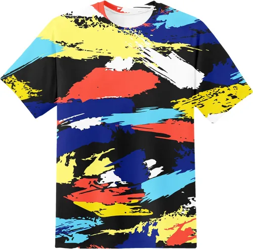 Vista 36 de Camiseta de manga corta con estampado 3D para niños y niñas de 6 a 16 años Bcm45-blanco