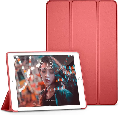Vista 10 de Carcasa para iPad Mini 4, DTTO, antirraspones, ultradelgado, liviano, con autoencendido y autoapagado, cubierta con soporte de triple doblado