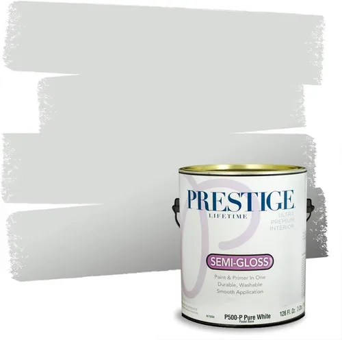 Vista 195 de PRESTIGE Paints - Pintura interior e imprimación en uno, 1 galón, cáscara de huevo, pimienta envejecida