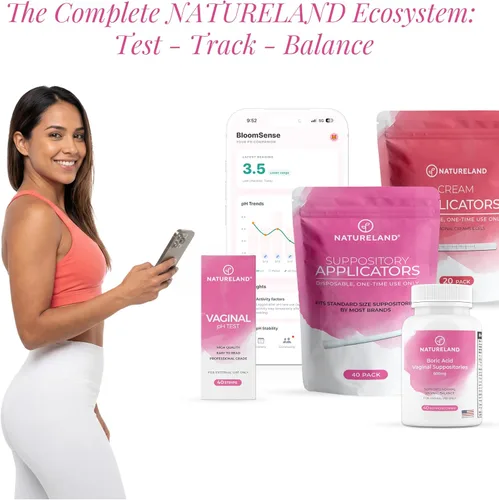 Vista 7 de Tiras reactivas de pH para la salud vaginal Natureland, prueba de pH femenina, paquete de valor Monitorea la salud íntima vaginal y previene