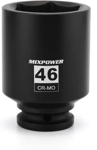 Vista 18 de MIXPOWER Zócalo de impacto poco profundo de 3/4", 1.181 in, CR-MO, métrico, 6 puntos, tuerca de eje de grado de impacto para una fácil extracción