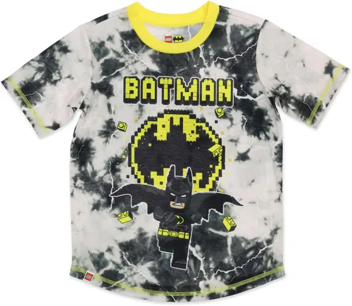 Vista 2 de LEGO Batman Movie - Conjunto de pijama de 2 piezas para niños camiseta de manga corta con parte inferior de pierna corta 100 poliéster pijama