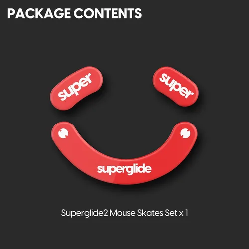 Vista 6 de Superglide2 - Nueva superficie de velocidad controlable más rápida y suave, pies de ratóndeslizamientos fabricados con vidrio ultra fuerte, suela
