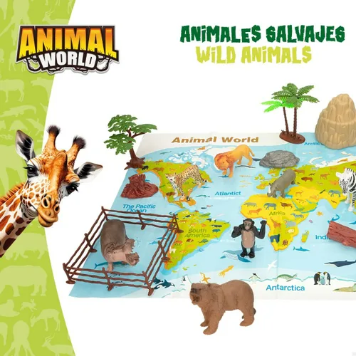 Vista 4 de Set de Figuras de Animales Colorbaby 19 piezas Jungla Plástico 14 x 6 x 5 cm (6 Unidades)