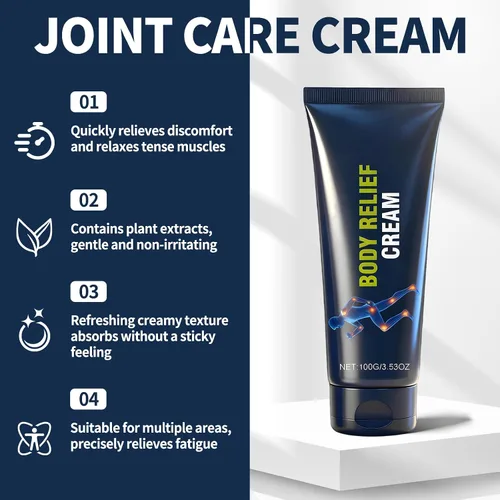 Vista 2 de YIVANNUO Crema de alivio de neuropatía, contiene árnica, mentol, MSM y glucosamina, adecuada para pies, manos, piernas, músculos, articulaciones