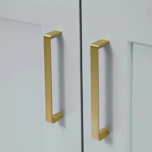 Vista 9 de ARIEL Personalizar Taylor - Tocador de baño de 72 pulgadas, madera maciza, puertas y cajones de cierre suave, color gris