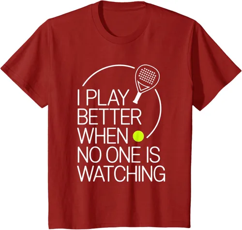 Vista 49 de Camiseta de tenis de pádel I Play Better When No One is Watching
