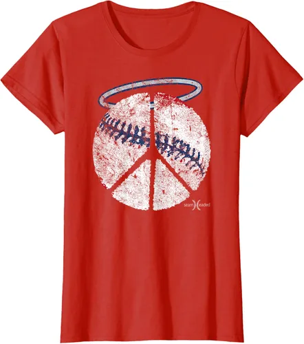 Vista 5 de Camisa de béisbol vintage de Angel Peace, Azul / Patchwork, S