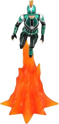 Vista 5 de Diamond Select Toys Marvel Select: Figura de acción de Captain Marvel (Starforce Uniforme)