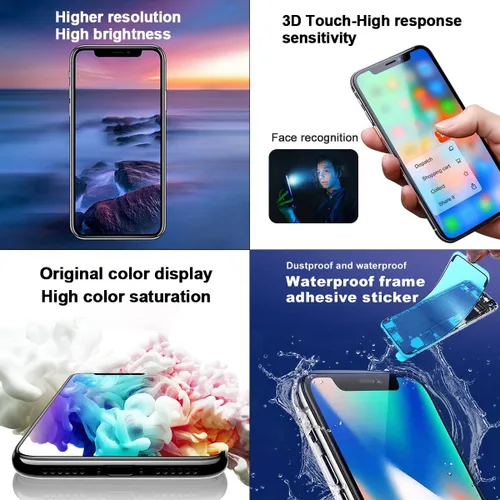 Vista 4 de EFAITHFIX para iPhone 11 Reemplazo de pantalla LCD de 6.1 pulgadas, ensamblaje de marco, pantalla LCD y digitalizador de pantalla táctil 3D con kit