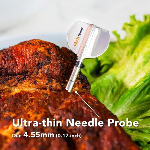 Vista 7 de ChefsTemp ProTemp 2 Plus - Termómetro inalámbrico para carne con controlador de temperatura, alcance ilimitado, Bluetooth y WiFi, ahumador