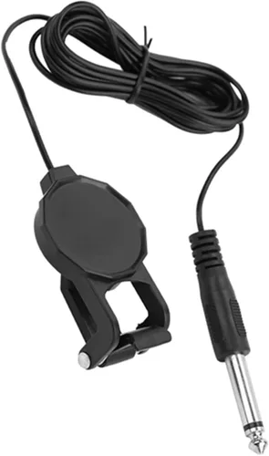 Vista 2 de Pastilla de violín, conector de audio de 0.250 in, micrófono piezoeléctrico para violín, guitarra acústica