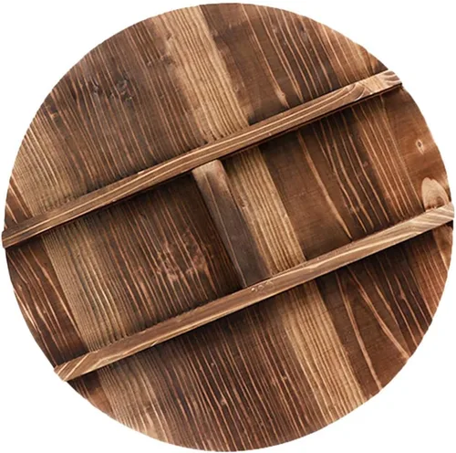 Vista 10 de Cabilock Tapa de olla de madera de 11.02 pulgadas, cubierta de sartén de cocina antiquemaduras con mango grande, cubierta para olla de cocina