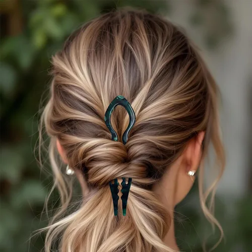 Vista 4 de 4 horquillas para el cabello para mujer, horquilla francesa en forma de U, horquilla francesa para el cabello, accesorios elegantes para el cabello