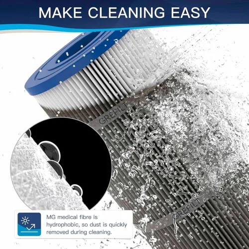 Vista 6 de Cartucho de filtro de piscina CC150, compatible con Pentair Clean & Clear 150, reemplaza a Pleatco PAP150, Unicel C-9415, Pentair R173216, 150 pies