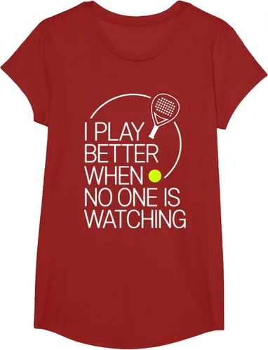 Vista 84 de Camiseta de tenis de pádel I Play Better When No One is Watching