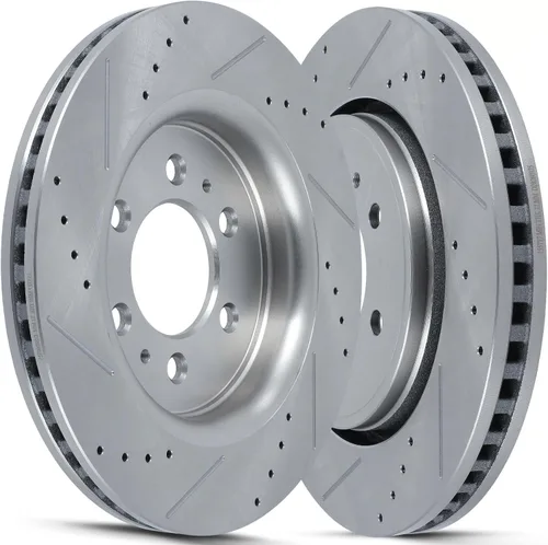 Vista 31 de SCITOO Rotores de freno trasero para Honda para CR-V 2002-2004 Frenos de disco perforados y ranurados Rotores de reemplazo: 31304