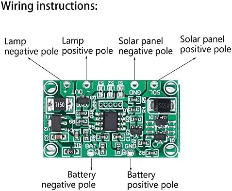 Vista 2 de Hilitand 3.2 V 3.7 V Placa de controlador solar Controlador de carga de batería de litio Control de placa de circuito solar para energía solar
