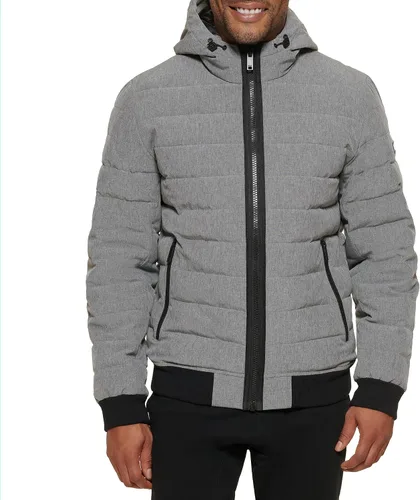 Vista 5 de DKNY Chaqueta bomber acolchada con capucha y rendimiento para hombre