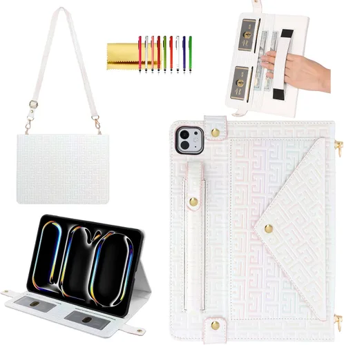 Vista 105 de Funda tipo bolso para iPad mini de 5ª/4ª/3ª/2ª/1ª generación de 7.9 pulgadas, Techcircle funda ligera tipo folio con soporte bandolera con billetera