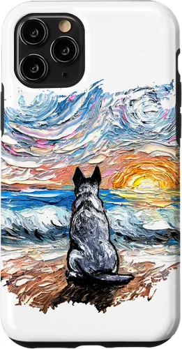 Vista 29 de Blue Heeler Starry Night Artwork Cattle Dog Lover Gift Case for iPhone 17