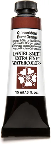 Vista 3 de Daniel Smith 284600086 - Tubo de pintura extra fino para acuarela, 0.5 fl oz, quinacridona, naranja quemado, 0.5 onzas líquidas (paquete de 1)