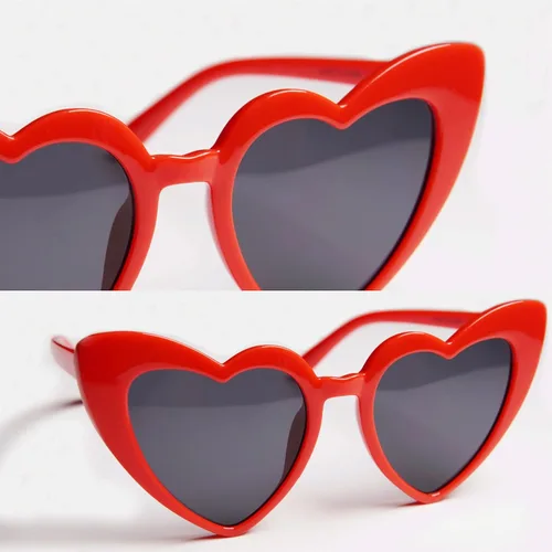 Vista 6 de Pergozo Gafas de sol de despedida de soltera con corazón rojo