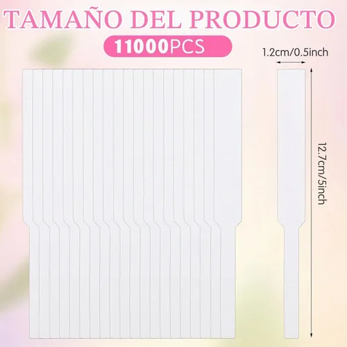 Vista 2 de 11000 tiras de prueba de perfume, tiras de fragancia, tiras de papel de perfume blanco, tiras de prueba de papel desechables, tiras de aroma