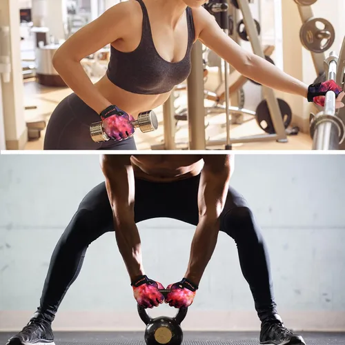 Vista 5 de ZEROFIRE Workout Gloves for Women Men - Weight Lifting Gloves with Full Palm Protection & Extra Grip for Women Gym, Weightlifting, Weight Lift