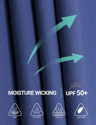 Vista 4 de BVVU Polo para hombre, manga larga, corta, táctica, para golf, absorbe la humedad, con cuello