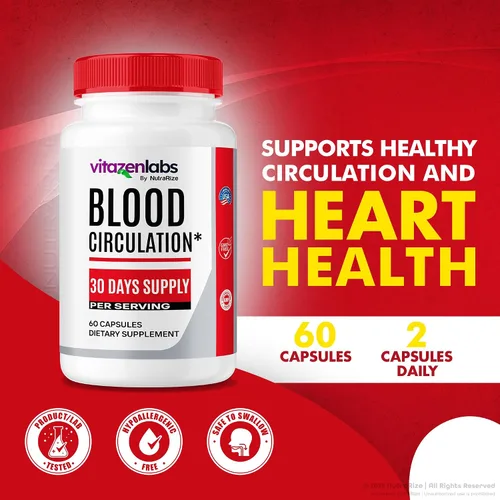 Vista 3 de Vitazenlabs Blood Support Plus, fórmula de máxima fuerza para mantener niveles saludables, fórmula totalmente natural para apoyar la salud