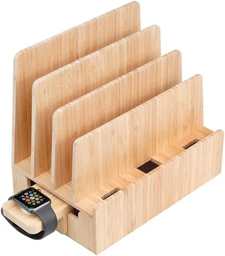 Vista 11 de MobileVision organizadores y estantes de bamboo, Apple reloj solo adaptador