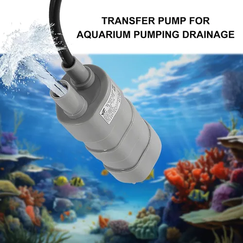 Vista 6 de Paquete de 2 motores sumergibles de bomba de agua de CC de cabeza alta para estanque, acuario, fuente de pecera 10L/Min 600L/H DC 24V 1.2A con tubo
