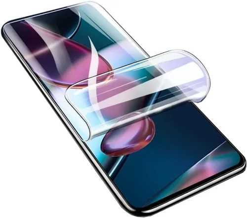 Vista 8 de Protector de pantalla frontal flexible para Motorola Edge 20 5G 2021 6.7 "Película de hidrogel 3D transparente TPU sensible al tacto Desbloqueo