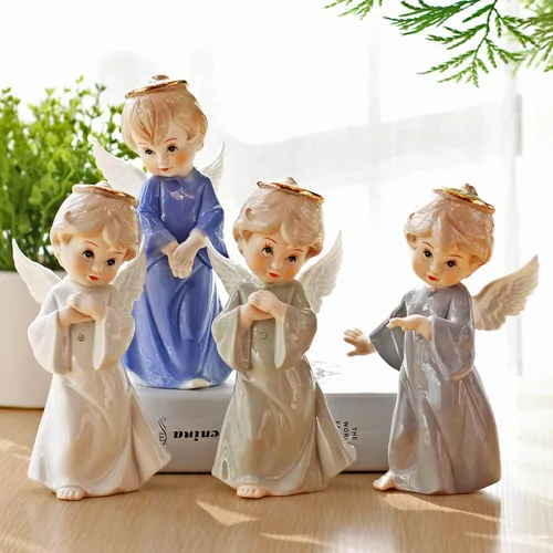 Vista 3 de MTME Figuras de porcelana, permitiendo que los sueños se eleven, artesanías, escultura, decoración del hogar (adorno, decoración, regalo)