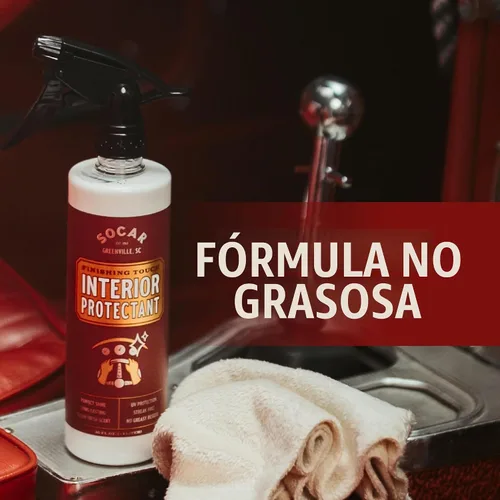 Vista 7 de SOCAR Finishing Touch Protector de Interiores - 16 onzas líquidas, acondicionador de grado profesional para plástico, vinilo y cuero. Restaura
