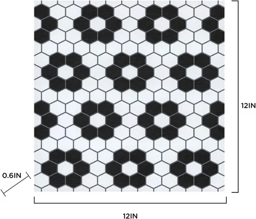 Vista 11 de FloorPops FP3931 Azulejos negros Biscotto adhesivos para el suelo