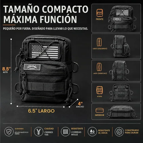 Vista 3 de POWERSPORT RX - Bolsa para manillar de motocicleta, bolsa Harley Molle