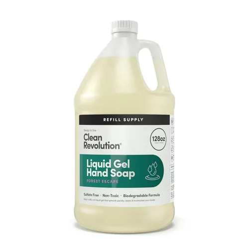 Vista 14 de Clean Revolution Jabón de manos en gel líquido, líquido sedoso rico, espuma rápida, enjuague rápido, contiene aceites esenciales reales